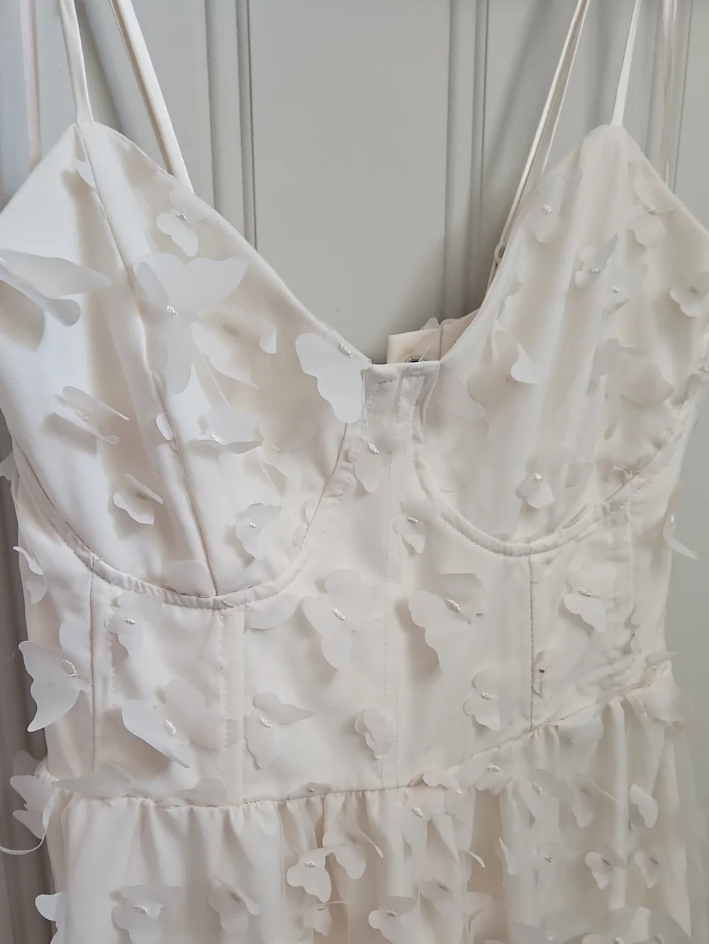 Thirty-Thirty Butterfly Tulle Ivory Dress Size Small